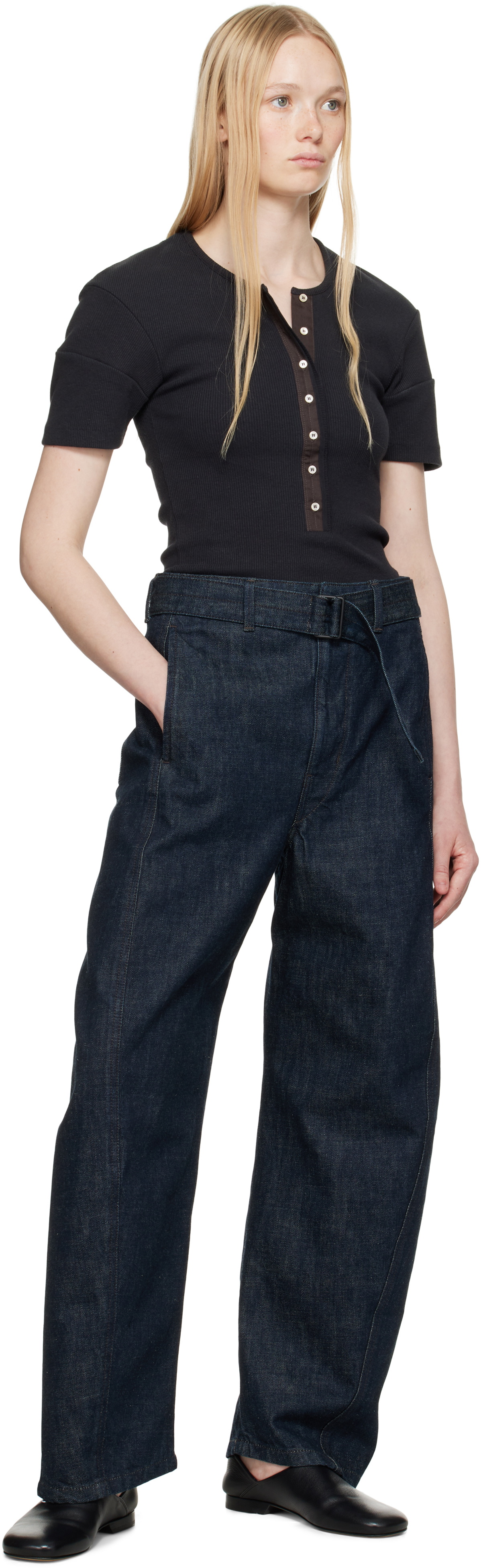 lemaire-black-fitted-henley-t-shirt-lemaire