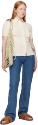Filippa K Off-White Embroidered Shirt