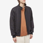 Baracuta Men's G9 Wool Blend Harrigton Jacket in Herringbone Navy