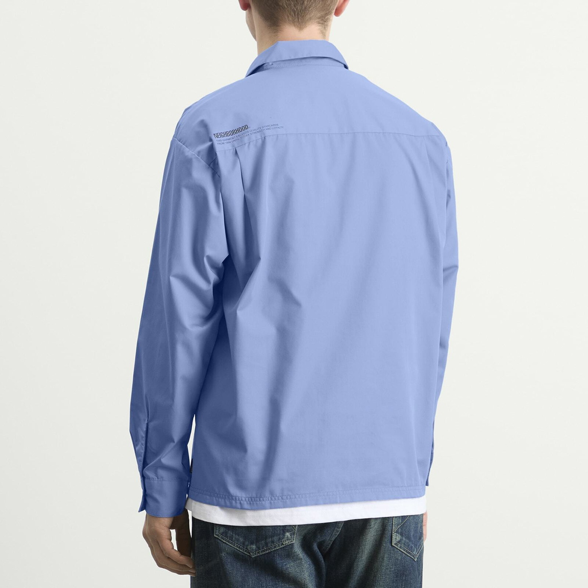 Neighborhood Men's Classic Long Sleeve Work Shirt 1 in Blue