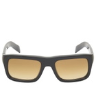 Prada Eyewear D11S Sunglasses in Black/Yellow Gradient Light Brown 