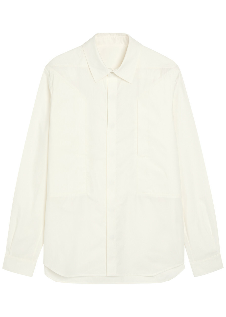 Rick Owens Fogpocket Cotton-poplin Shirt White