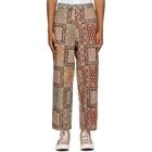 BEAMS PLUS Multicolor Block Print Trousers