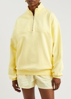 Colorful Standard Half-zip Cotton Sweatshirt Yellow