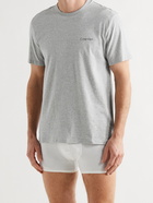 CALVIN KLEIN UNDERWEAR - Comfort Mélange Cotton-Jersey T-Shirt - Gray