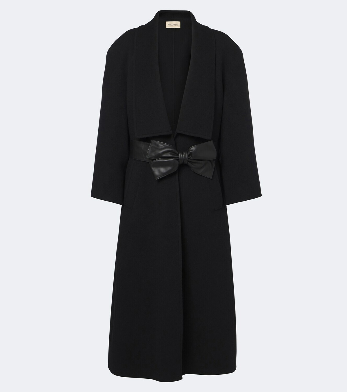 Valentino Bow-detail wool and cashmere coat
