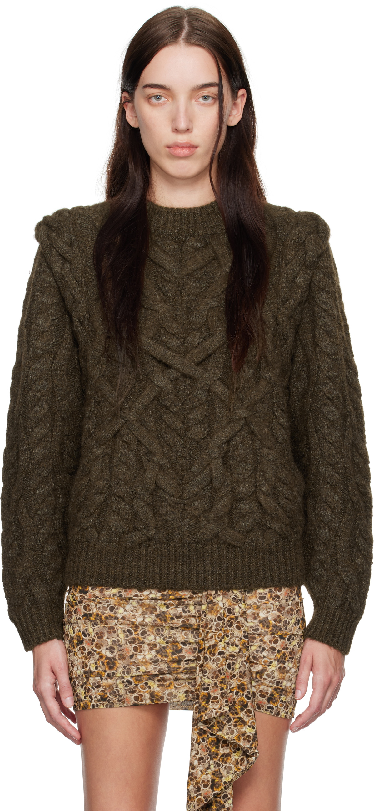 Isabel Marant Khaki Basiliane Sweater