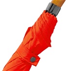London Undercover - Maple Wood-Handle Telescopic Umbrella - Men - Orange