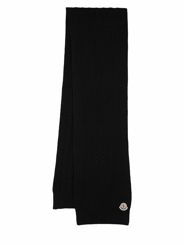 Photo: MONCLER - Wool & Cashmere Tricot Scarf
