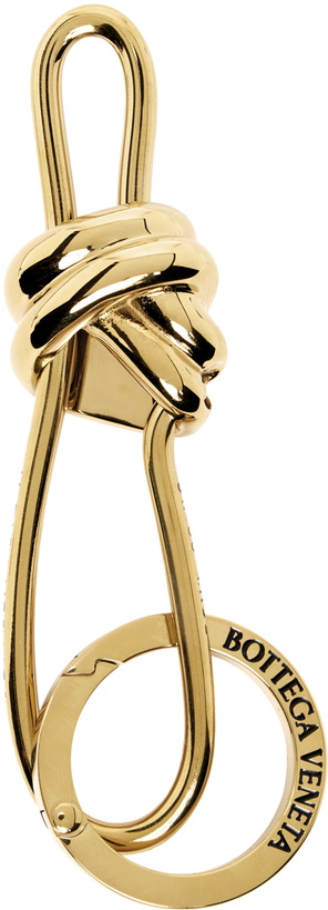 Photo: Bottega Veneta Gold Andiamo Keychain