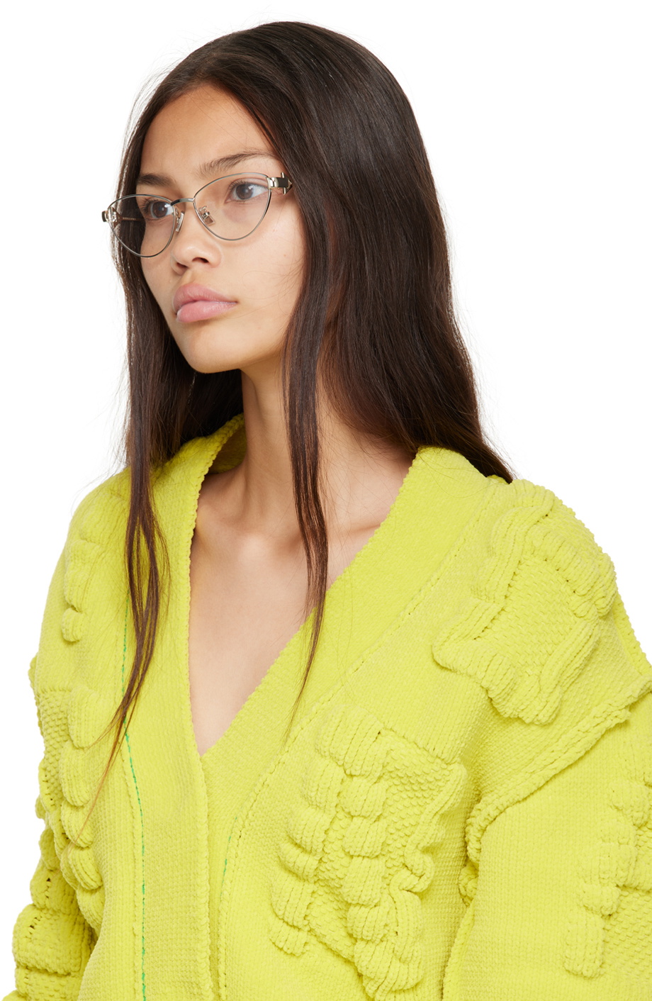 Turn Cat Eye Sunglasses in Brown - Bottega Veneta