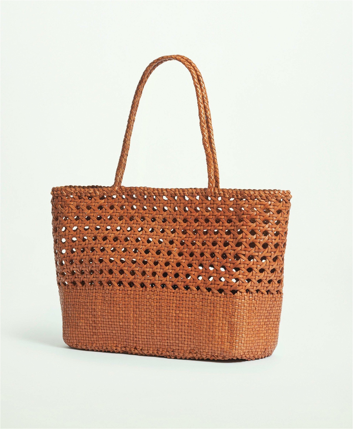Brooks Brothers Women's Leather Tote Bag | Cognac
