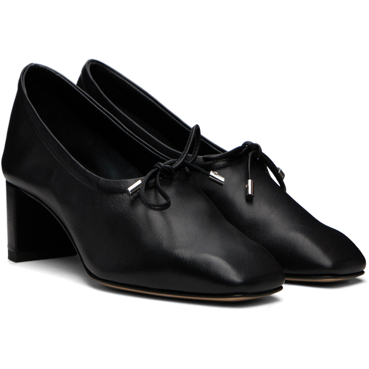 Aeyde Black Narissa Glove Heels