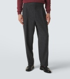 Brunello Cucinelli Checked silk, wool, and cashmere suit