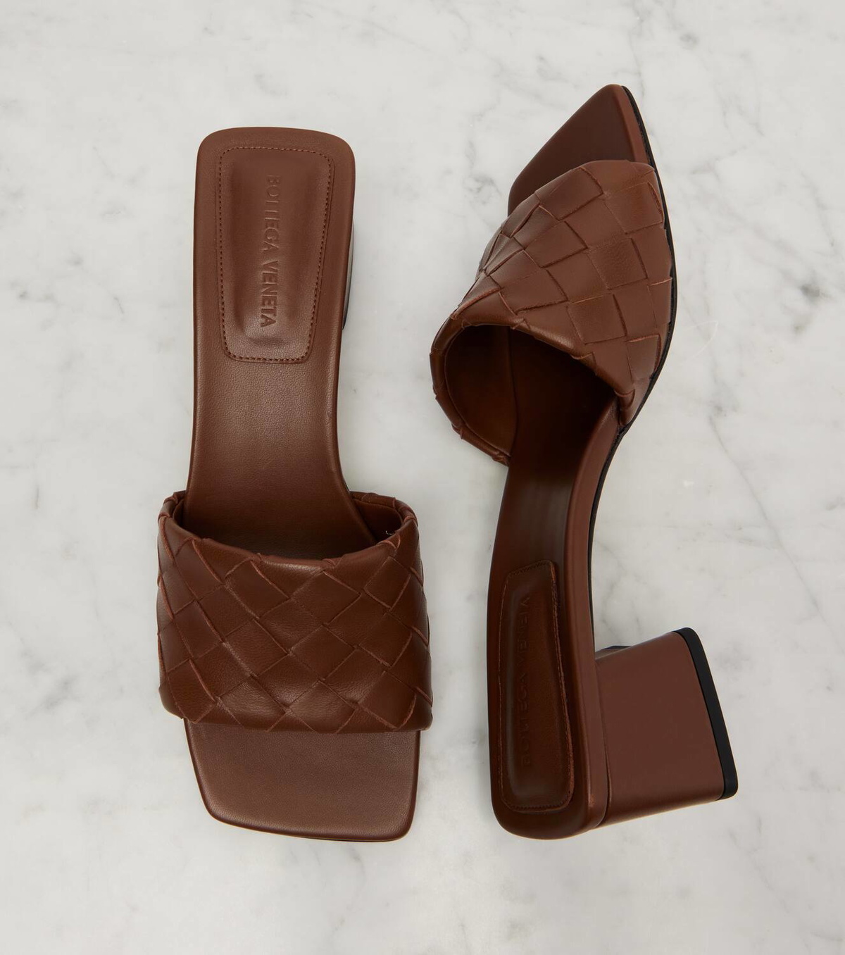 Bottega Veneta Parco 45 Intrecciato leather mules Bottega Veneta display picture 2