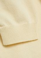 Drake's Textured Cotton-knit Polo top Ecru