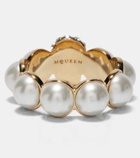 McQueen Skull embellished ring