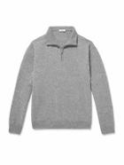 Sunspel - Cashmere Half-Zip Sweater - Gray