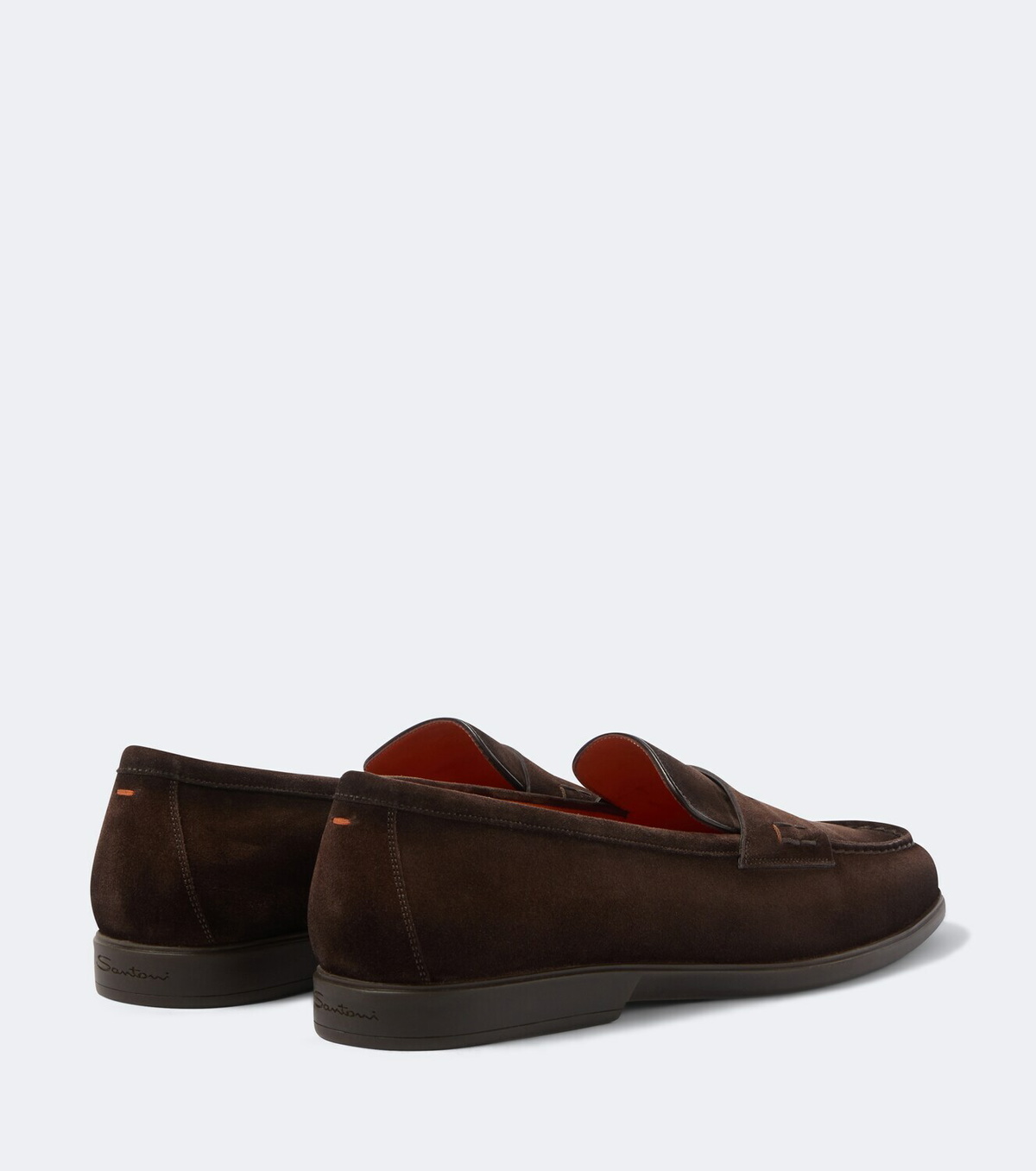 Santoni Milo suede penny loafers