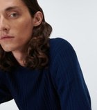 King & Tuckfield - Ribbed wool T-shirt