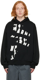 Marni Black Scanned Hoodie