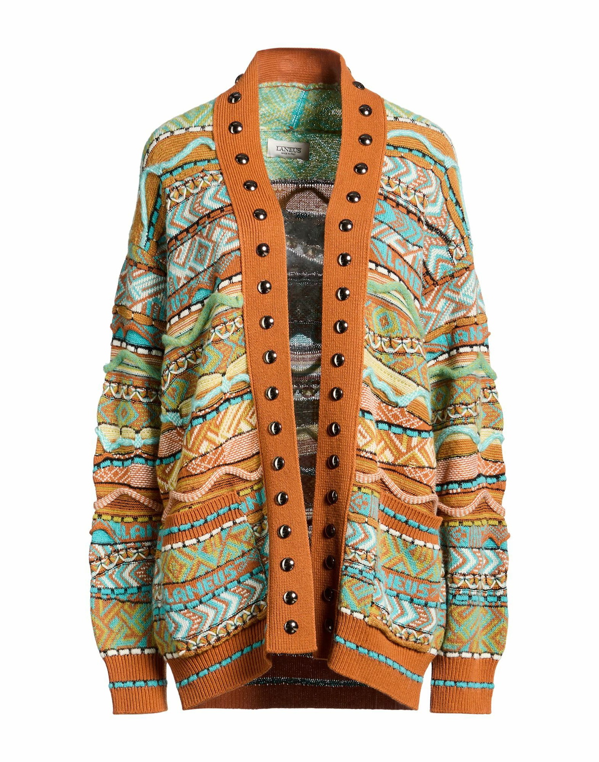 Laneus Womens Cardigan in Turquoise