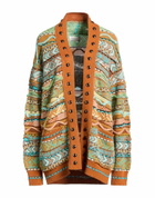 Laneus Womens Cardigan in Turquoise