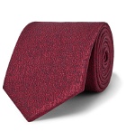 Charvet - 7.5cm Silk and Wool-Blend Tie - Burgundy