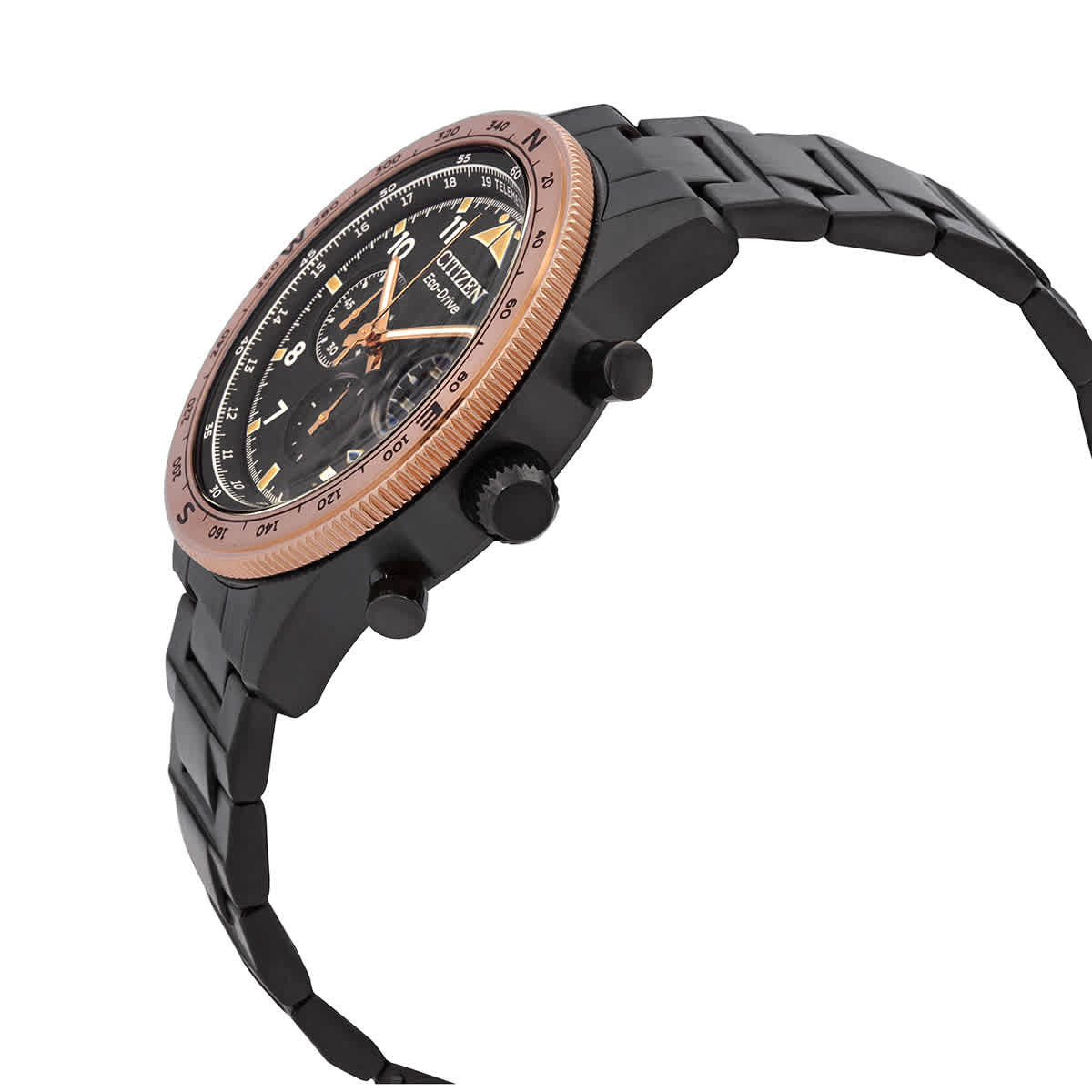 Citizen Chronograph Eco-Drive Black Dial Mens Watch CA4556-89E
