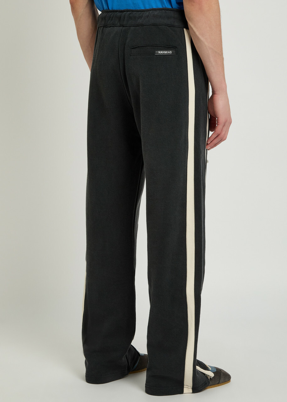 Nahmias Heavy Panelled Cotton Sweatpants Black