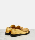 Loewe Campo mirrored leather penny loafers