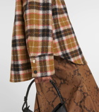 Dorothee Schumacher Sleek Match leather-trimmed wool jacket