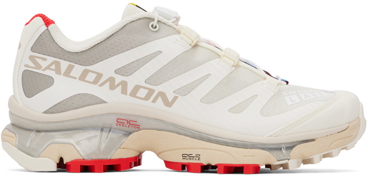 Photo: Salomon White & Beige XT-4 OG Sneakers