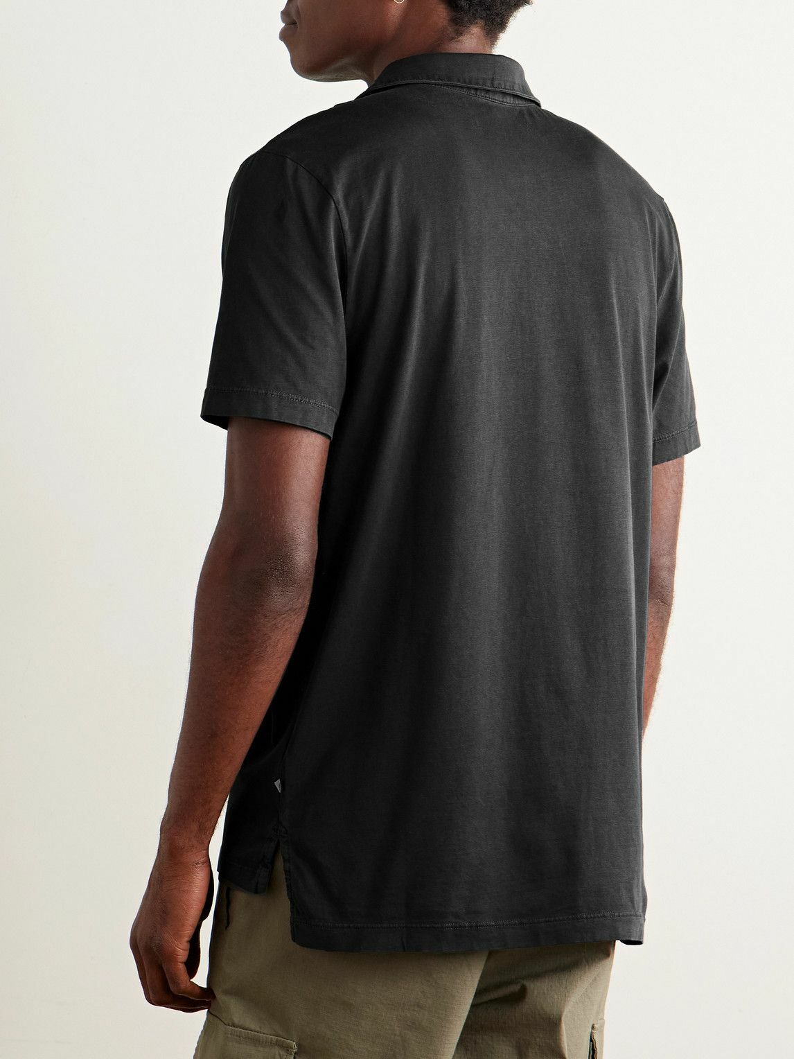 James Perse - Supima Cotton-Jersey Polo Shirt - Gray