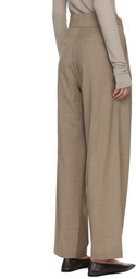 LE17SEPTEMBRE Brown Overwrap Wide Trousers