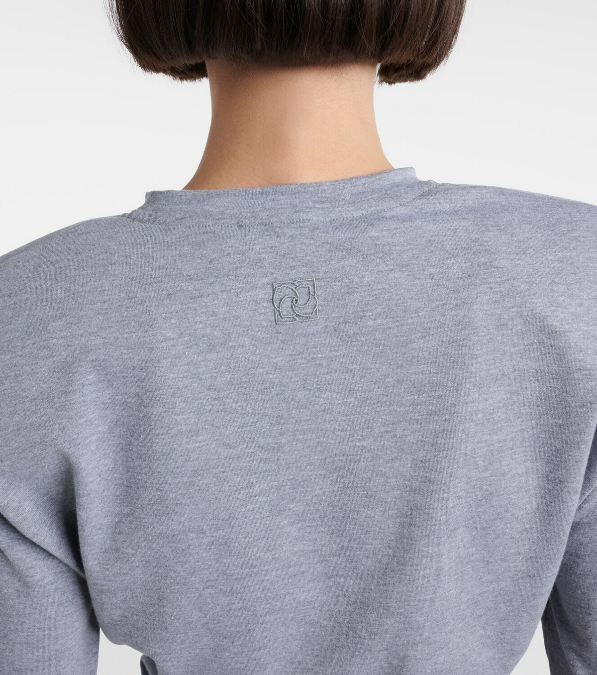 Magda Butrym Cropped cotton-blend jersey top
