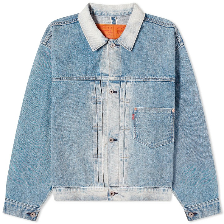 Photo: Levi’s Collections Men's Levi's x BEAMS Stay Loose Type I Denim Trucker Jacket in Vintage Wash