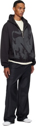 Umbro Black Heraldic Zip Up Hoodie