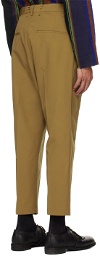 Song for the Mute Tan Pleated Trousers