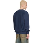 Kenzo Navy Kenzo Paris 'KENZO Tulip' Embroidered Sweatshirt