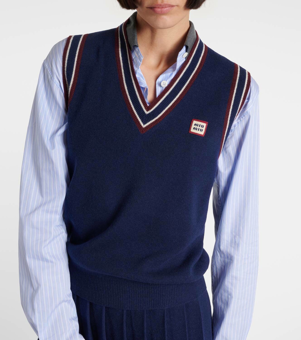 Miu Miu Wool and cashmere sweater vest