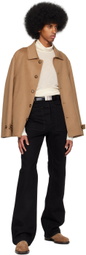 Filippa K Off-White Semi-Sheer Turtleneck