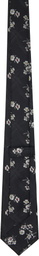 YOHJI YAMAMOTO Black Flower Plaid JQ Derby Tie