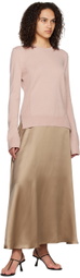BITE Brown Fluid Midi Skirt
