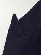 Etro - Silk Twill-Trimmed Stretch-Wool Suit Jacket - Blue