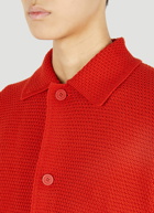 Rustic Knit Jacket in Red
