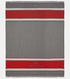 Etro Embroidered wool and cashmere throw