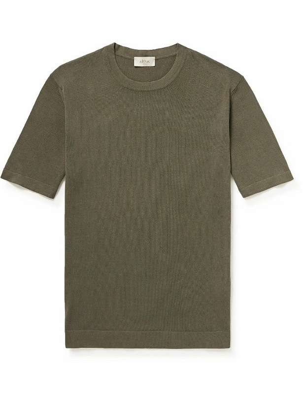 Photo: Altea - Slim-Fit Lyocell and Cotton-Blend Jersey T-Shirt - Green