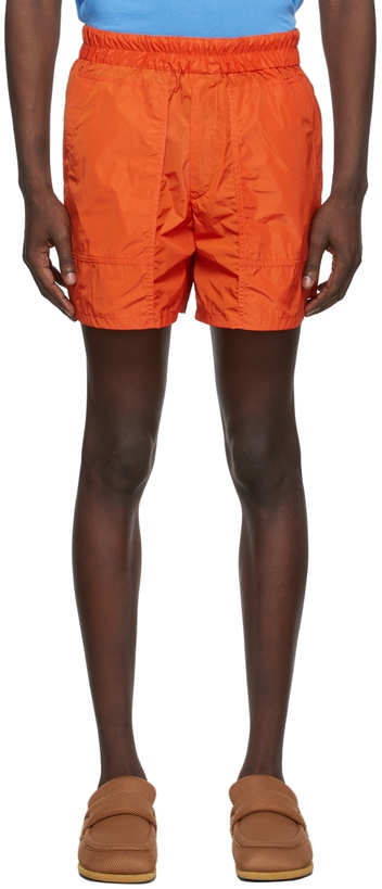 Photo: Dries Van Noten Orange Pool Shorts