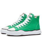 Maison MIHARA YASUHIRO Men's Peterson High Original Sole Canvas Sneakers in Green